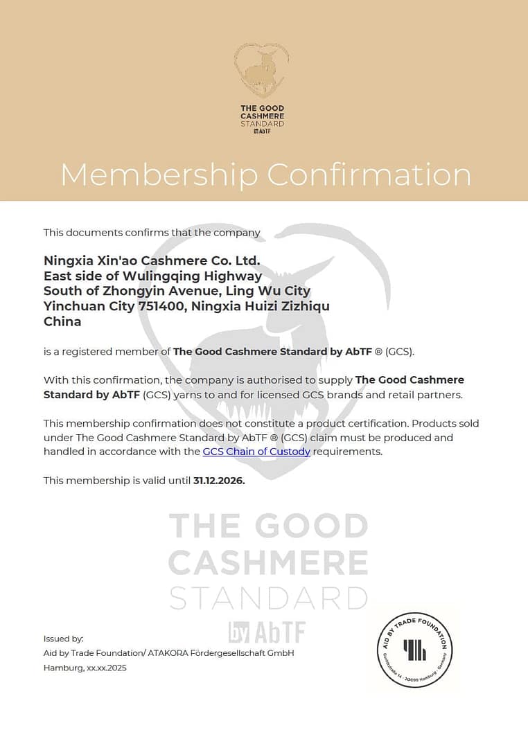 The good cashmere standard