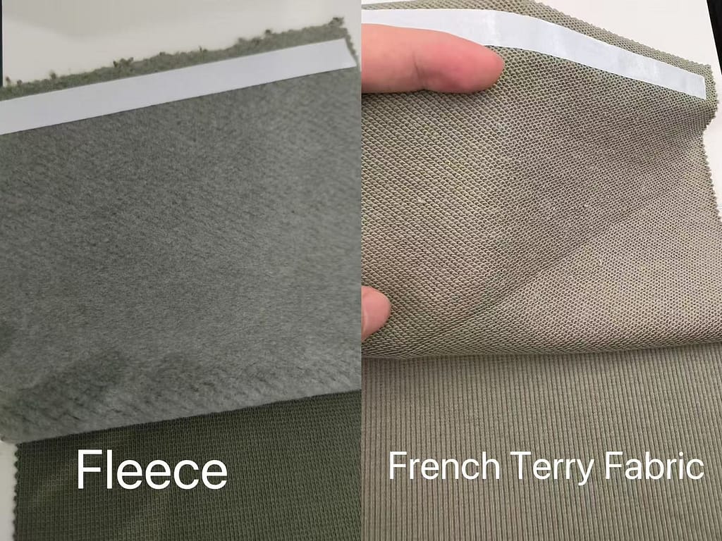 Fleece Fabric vs French Terry Fabric