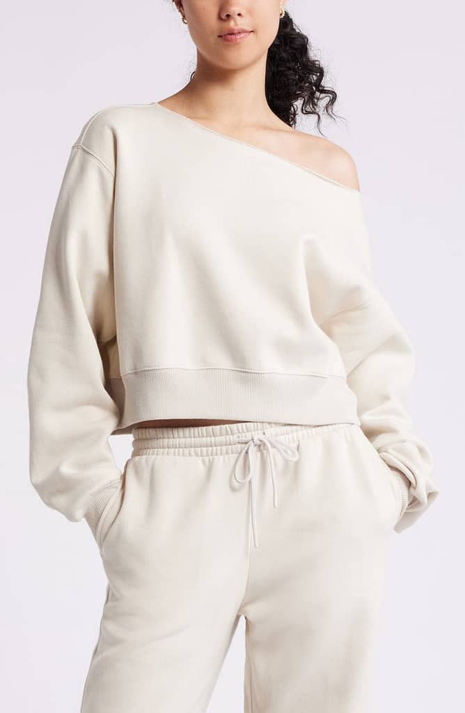 Off Shoulder Sweatshirt