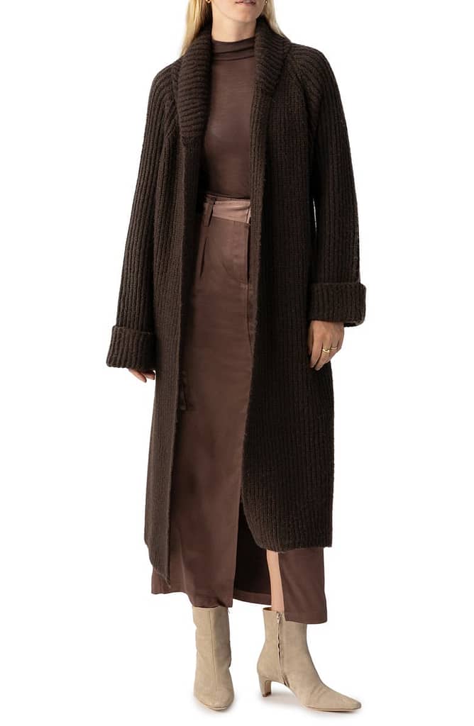 Longline Belted Cardigan