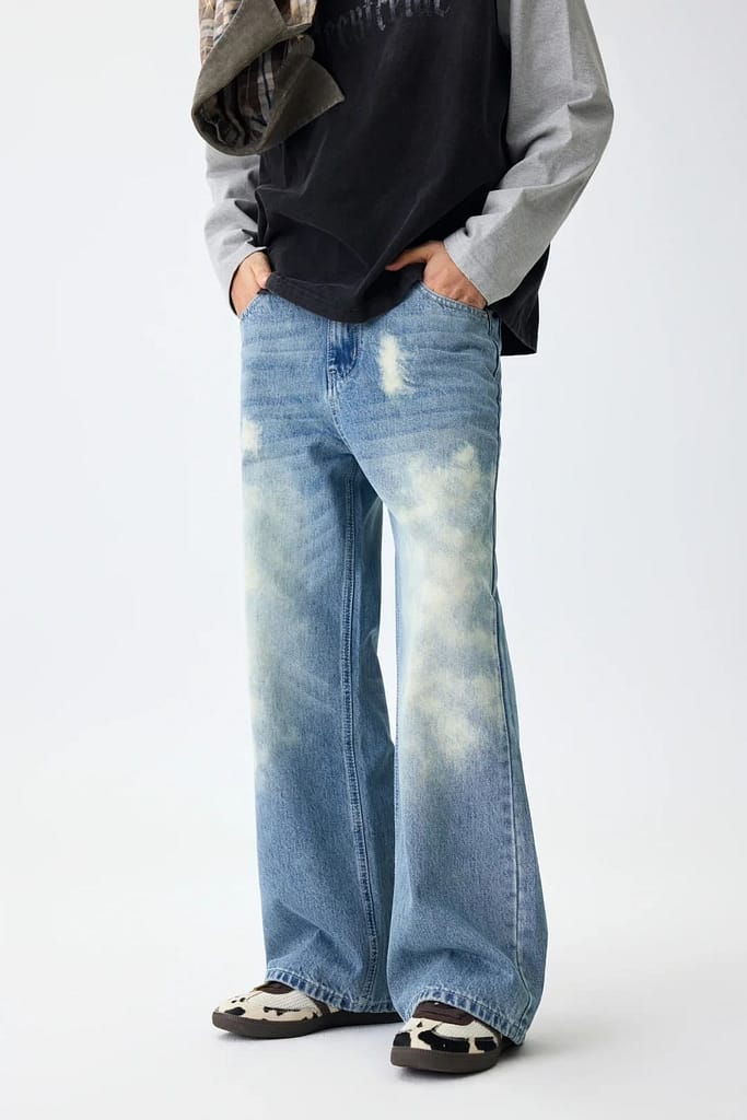 Sandblasting Jeans