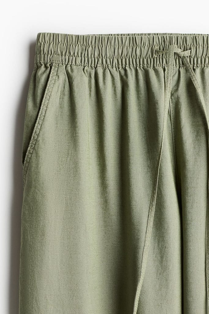 Linen Blend Cotton Trousers