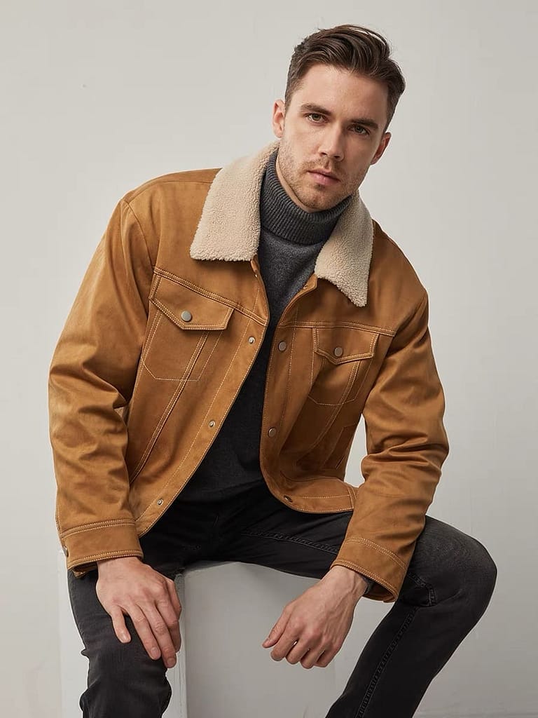 Sherpa-lined Jacket